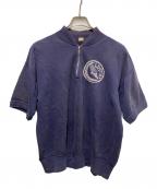 RUSSELL SOUTHERNラッセルサザン）の古着「60s ハーフジップ半袖スウェット」｜ネイビー