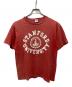 Champion（チャンピオン）の古着「70sカレッジプリントTシャツ」｜レッド