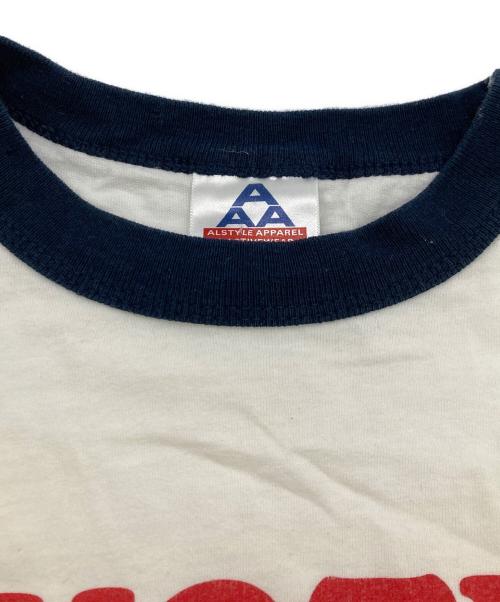 ALSTYLE APPAREL & ACTIVEWEAR（アレスタイルアパレル＆アクティブウェア）ALSTYLE APPAREL & ACTIVEWEAR (アレスタイルアパレル＆アクティブウェア) ムービープリントリンガーTシャツ ホワイト サイズ:Sの古着・服飾アイテム
