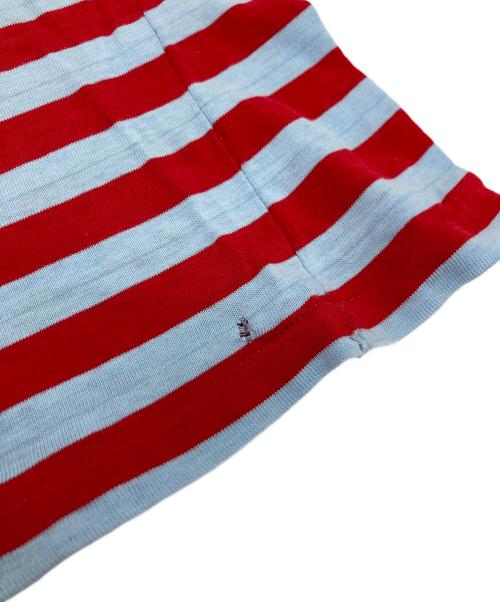 Champion（チャンピオン）Champion (チャンピオン) 70sボーダーTシャツ ブルー×レッド サイズ:Sの古着・服飾アイテム
