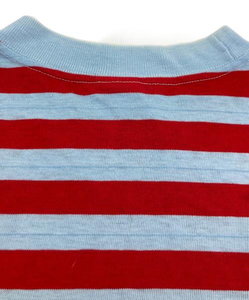 Champion（チャンピオン）Champion (チャンピオン) 70sボーダーTシャツ ブルー×レッド サイズ:Sの古着・服飾アイテム