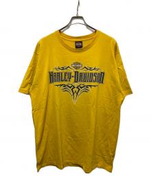 HARLEY-DAVIDSON（ハーレーダビッドソン）の古着「COLUMBIA.SGプリントTシャツ」｜イエロー