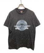 HARLEY-DAVIDSONハーレーダビッドソン）の古着「SMITHFIELD,NC 100YEARS 3DプリントTシャツ」｜ブラック