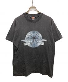 HARLEY-DAVIDSON（ハーレーダビッドソン）の古着「SMITHFIELD,NC 100YEARS 3DプリントTシャツ」｜ブラック