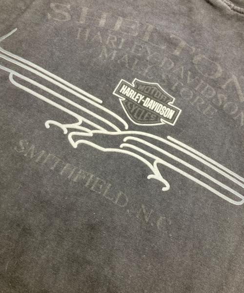 HARLEY-DAVIDSON（ハーレーダビッドソン）HARLEY-DAVIDSON (ハーレーダビッドソン) SMITHFIELD,NC 100YEARS 3DプリントTシャツ ブラック サイズ:Lの古着・服飾アイテム