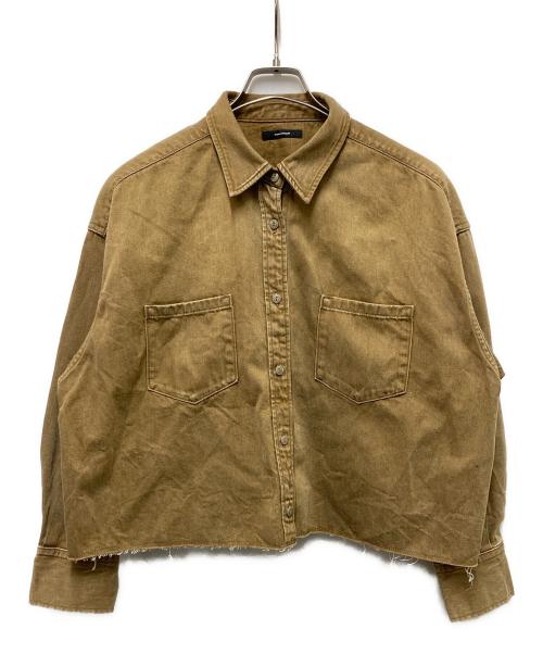 JOURNAL STANDARD（ジャーナルスタンダード）JOURNAL STANDARD (ジャーナルスタンダード) ライトオンスデニムクロップドシャツ ベージュ サイズ:	SIZE Freeの古着・服飾アイテム