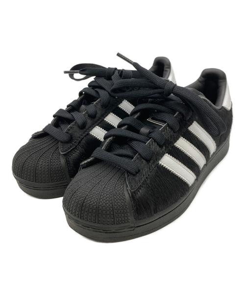 adidas（アディダス）adidas (アディダス) Superstar II ローカットスニーカー ブラック×ホワイト サイズ:	SIZE US6（23cm）の古着・服飾アイテム