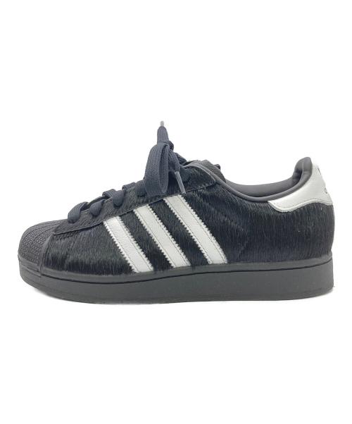 adidas（アディダス）adidas (アディダス) Superstar II ローカットスニーカー ブラック×ホワイト サイズ:	SIZE US6（23cm）の古着・服飾アイテム