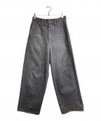 KAPITALキャピタル）の古着「キナリデニム ポートバギーパンツ/Natural denim port baggy pants」｜ブラック