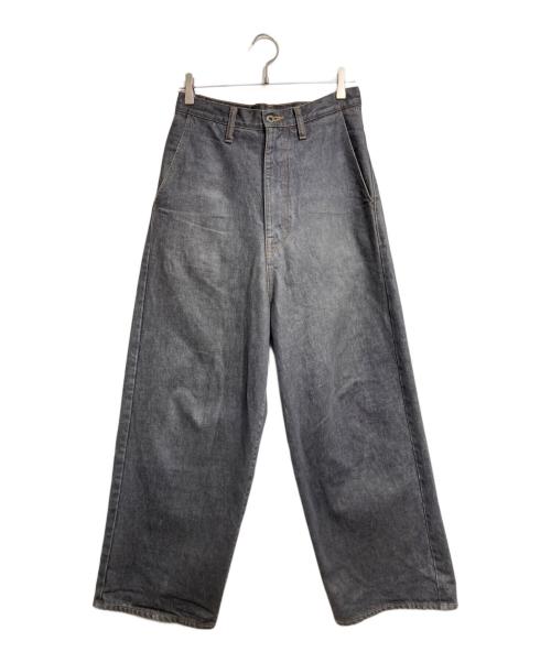 KAPITAL（キャピタル）KAPITAL (キャピタル) キナリデニム ポートバギーパンツ/Natural denim port baggy pants ブラック サイズ:Sの古着・服飾アイテム