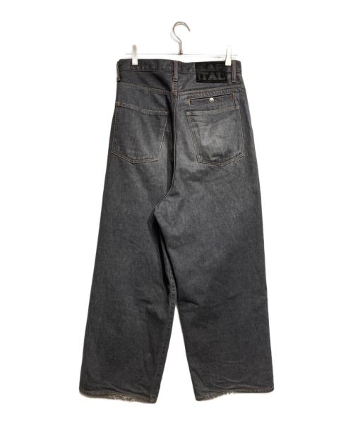 KAPITAL（キャピタル）KAPITAL (キャピタル) キナリデニム ポートバギーパンツ/Natural denim port baggy pants ブラック サイズ:Sの古着・服飾アイテム