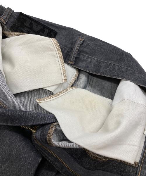 KAPITAL（キャピタル）KAPITAL (キャピタル) キナリデニム ポートバギーパンツ/Natural denim port baggy pants ブラック サイズ:Sの古着・服飾アイテム
