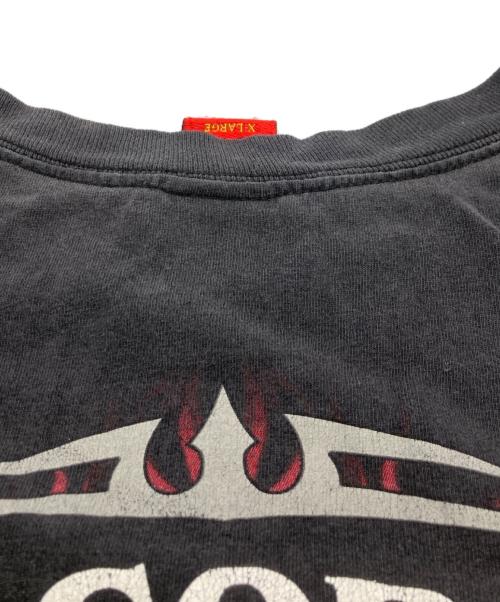 HOT LEATHERS（ホットレザーズ）HOT LEATHERS (ホットレザーズ) ロングスリーブプリントカットソー ブラック サイズ:XLの古着・服飾アイテム