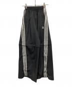 adidasアディダス）の古着「オーバーサイズ ジップオフトラックパンツ」｜ブラック