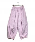 Curensologyカレンソロジー）の古着「コットンリネンドロストパンツ/Cotton-Linen Drawstring Pants 」｜パープル