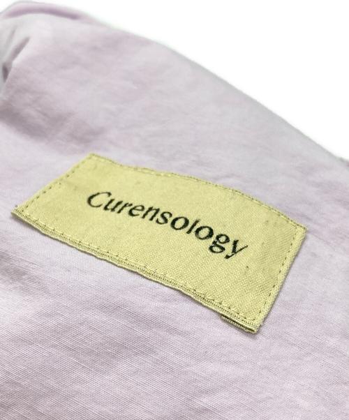 Curensology（カレンソロジー）Curensology (カレンソロジー) コットンリネンドロストパンツ/Cotton-Linen Drawstring Pants  パープル サイズ:Fの古着・服飾アイテム