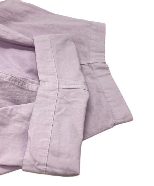 Curensology（カレンソロジー）Curensology (カレンソロジー) コットンリネンドロストパンツ/Cotton-Linen Drawstring Pants  パープル サイズ:Fの古着・服飾アイテム