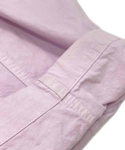 Curensology（カレンソロジー）Curensology (カレンソロジー) コットンリネンドロストパンツ/Cotton-Linen Drawstring Pants  パープル サイズ:Fの古着・服飾アイテム