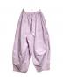 Curensology (カレンソロジー) コットンリネンドロストパンツ/Cotton-Linen Drawstring Pants  パープル サイズ:F：12000円
