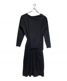 MM6 Maison Margiela（エムエムシックスメゾンマルジェラ）の古着「レイヤードワンピース/Layered dress」｜ブラック