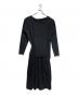 MM6 Maison Margiela（エムエムシックスメゾンマルジェラ）の古着「レイヤードワンピース/Layered dress」｜ブラック
