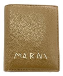 MARNI（マルニ）の古着「COMPACT ZIP WALLET」｜ブラウン×ブルー
