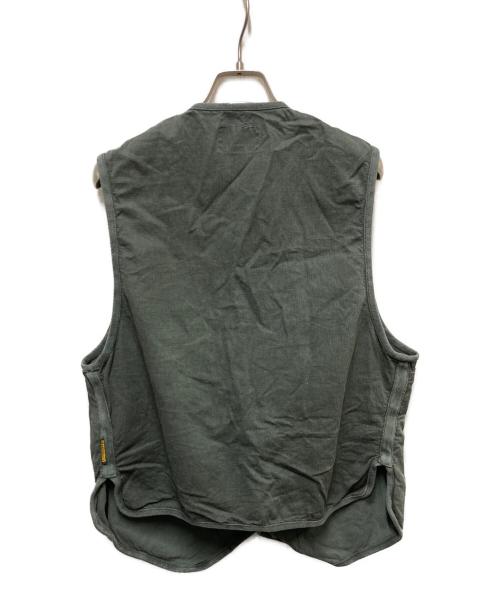 ARMANI JEANS（アルマーニジーンズ）ARMANI JEANS (アルマーニジーンズ) メタルボタンジレ グリーン サイズ:48の古着・服飾アイテム