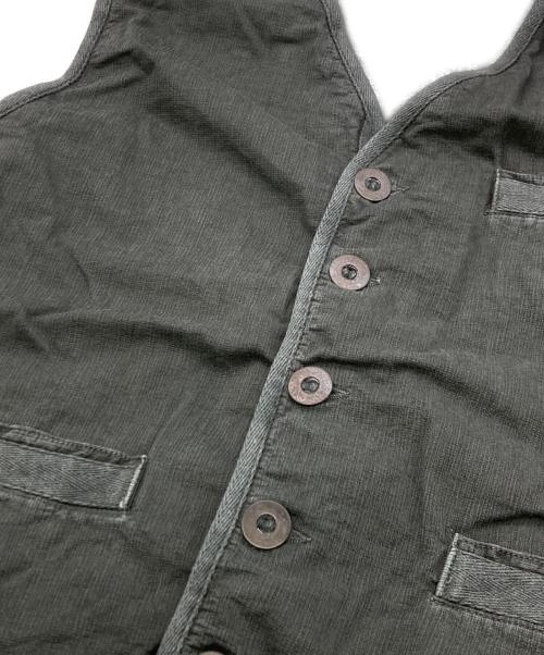 ARMANI JEANS（アルマーニジーンズ）ARMANI JEANS (アルマーニジーンズ) メタルボタンジレ グリーン サイズ:48の古着・服飾アイテム