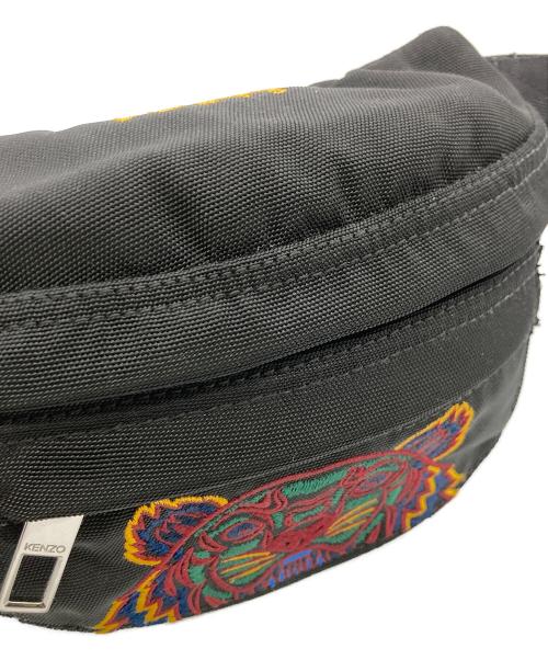 KENZO（ケンゾー）KENZO (ケンゾー) タイガーミニウエストバッグ ブラックの古着・服飾アイテム