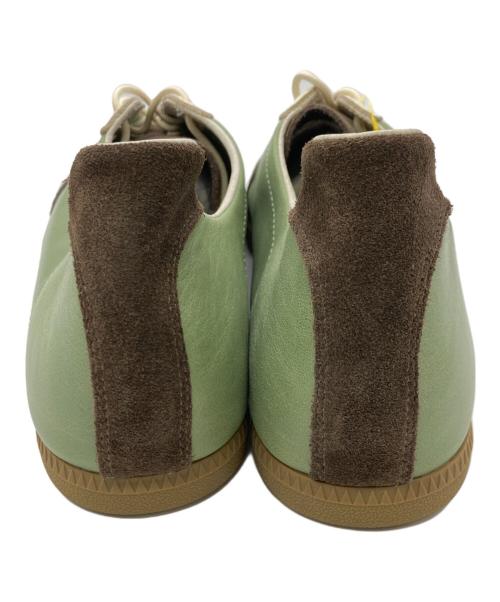 PANE（パネ）PANE (パネ) Light Training ローカットスニーカー グリーン×ブラウン サイズ:UK9.5の古着・服飾アイテム