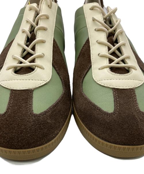 PANE（パネ）PANE (パネ) Light Training ローカットスニーカー グリーン×ブラウン サイズ:UK9.5の古着・服飾アイテム