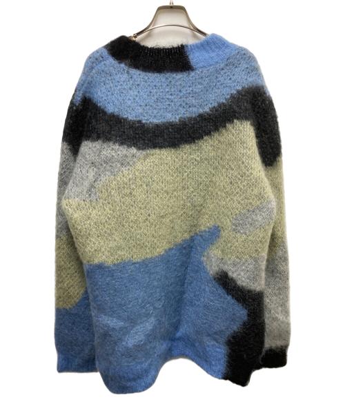 AMBUSH（アンブッシュ）AMBUSH (アンブッシュ) Mohair Striped Knit ブルー×グリーン サイズ:3の古着・服飾アイテム