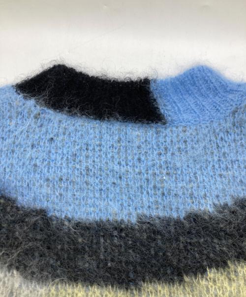 AMBUSH（アンブッシュ）AMBUSH (アンブッシュ) Mohair Striped Knit ブルー×グリーン サイズ:3の古着・服飾アイテム