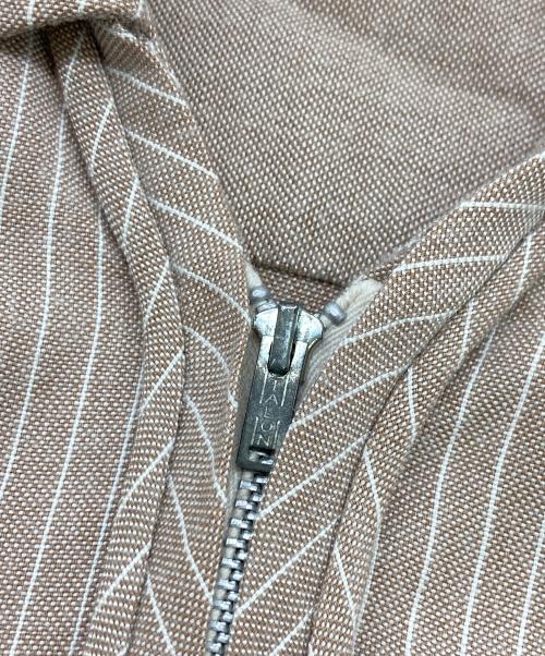 SPORTSMAN BY CAL-MADE（スポーツマン・バイ・キャルメイド）SPORTSMAN BY CAL-MADE (スポーツマン・バイ・キャルメイド) 60s-70s ピンストライプジップシャツ ピンク サイズ:	SIZE Lの古着・服飾アイテム