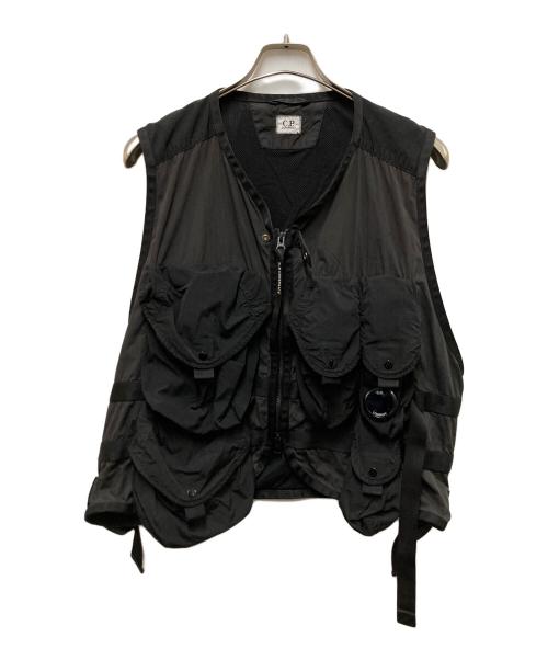C.P COMPANY（シーピーカンパニー）C.P COMPANY (シーピーカンパニー) Outerwear Vest ブラック サイズ:	SIZE 46の古着・服飾アイテム