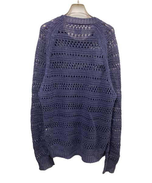 C.P COMPANY（シーピーカンパニー）C.P COMPANY (シーピーカンパニー) mesh knit sweater ネイビー サイズ:48の古着・服飾アイテム