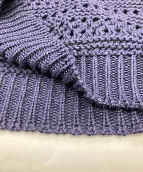 C.P COMPANY（シーピーカンパニー）C.P COMPANY (シーピーカンパニー) mesh knit sweater ネイビー サイズ:48の古着・服飾アイテム