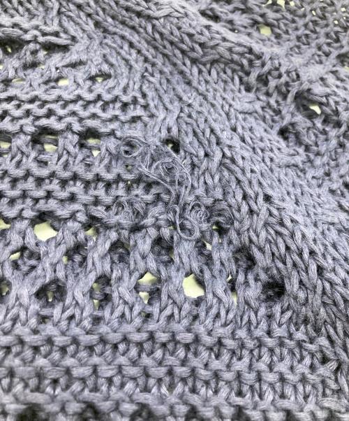 C.P COMPANY（シーピーカンパニー）C.P COMPANY (シーピーカンパニー) mesh knit sweater ネイビー サイズ:48の古着・服飾アイテム