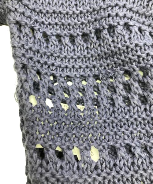 C.P COMPANY（シーピーカンパニー）C.P COMPANY (シーピーカンパニー) mesh knit sweater ネイビー サイズ:48の古着・服飾アイテム
