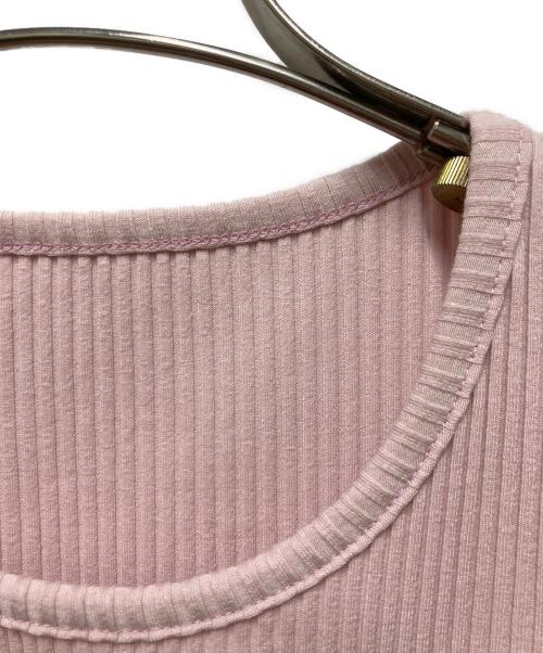 MAISON SPECIAL（メゾンスペシャル）MAISON SPECIAL (メゾンスペシャル) 2WAY RIB TOPS ピンク サイズ:FREEの古着・服飾アイテム