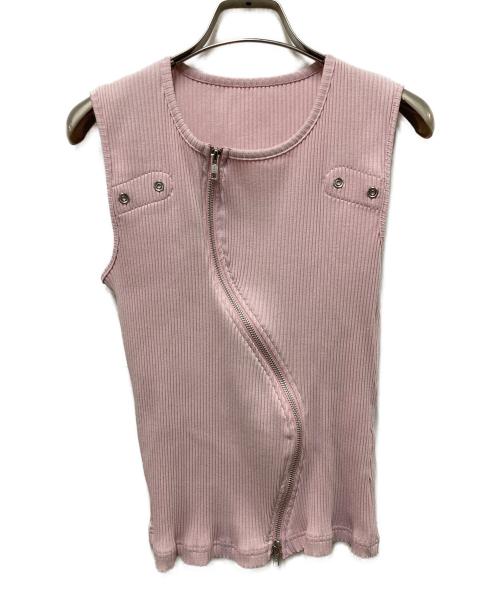 MAISON SPECIAL（メゾンスペシャル）MAISON SPECIAL (メゾンスペシャル) 2WAY RIB TOPS ピンク サイズ:FREEの古着・服飾アイテム
