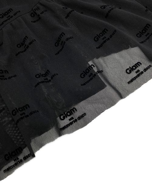 MAISON SPECIAL（メゾンスペシャル）MAISON SPECIAL (メゾンスペシャル) フロッキーグラムシアーキャミワンピース ブラック サイズ:	SIZE Freeの古着・服飾アイテム
