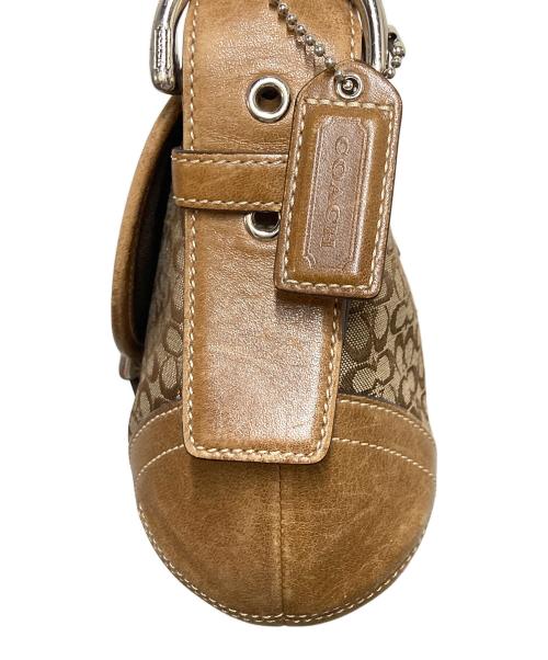 COACH（コーチ）COACH (コーチ) シグネチャーワンショルダーバッグ ブラウンの古着・服飾アイテム