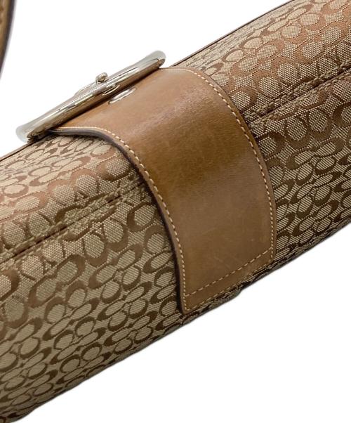 COACH（コーチ）COACH (コーチ) シグネチャーワンショルダーバッグ ブラウンの古着・服飾アイテム
