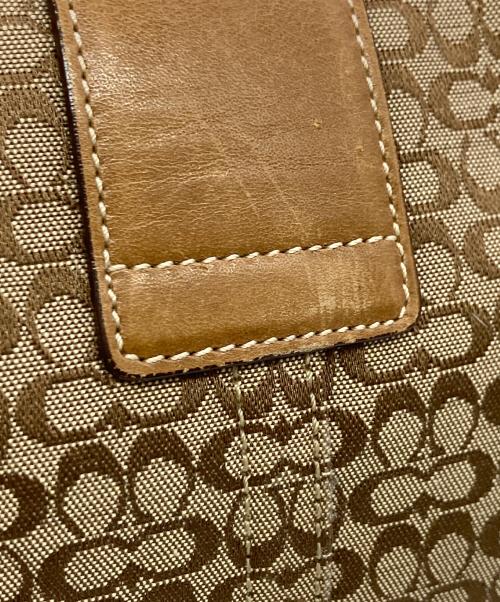COACH（コーチ）COACH (コーチ) シグネチャーワンショルダーバッグ ブラウンの古着・服飾アイテム