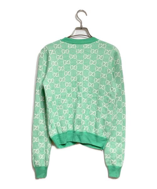 GUCCI（グッチ）GUCCI (グッチ) Full Cotton Wool Cardigan/フルコットンウールカーディガン グリーン サイズ:XSの古着・服飾アイテム