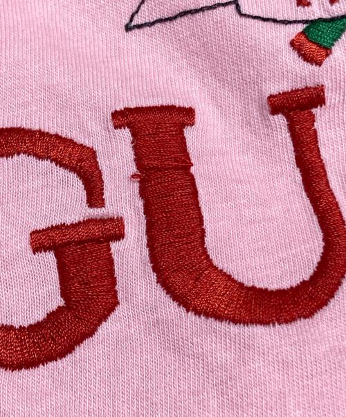 GUCCI（グッチ）GUCCI (グッチ) テニス刺繍 クルーネックTシャツ/ Tennis-Embroidered Crew Neck T-Shirt ピンク サイズ:Sの古着・服飾アイテム