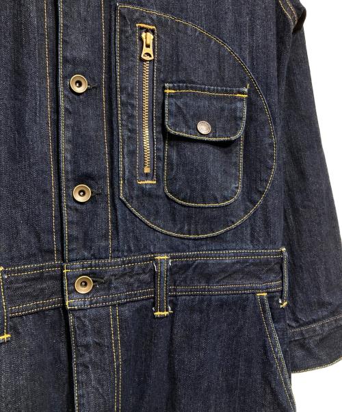 THE FLAT HEAD（ザ・フラットヘッド）THE FLAT HEAD (ザ・フラットヘッド) デニム ジャンプスーツ/Denim Jump Suits インディゴ サイズ:Sの古着・服飾アイテム