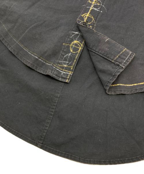 NEMETH（ネメス）Nemeth (ネメス) ハンドペイントシャツ ネイビー サイズ:Sの古着・服飾アイテム