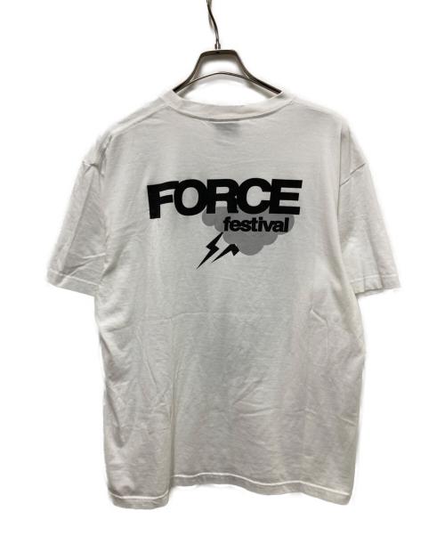 FORCE Festival fragment（フォース・フェスティバル・フラグメント）FORCE Festival fragment (フォース・フェスティバル・フラグメント) OFFICIAL T-SHIRT ホワイト サイズ:XLの古着・服飾アイテム